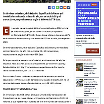 TTR Data: mercado transaccional de Mxico moviliz 22% ms de capital en 2024